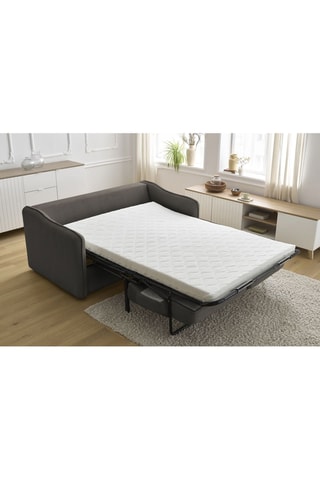 Canapé convertible Lenny - Taupe - Couchage 133 x 195 cm