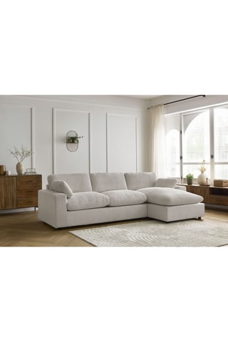 Canapé d'angle réversible Belair - Beige