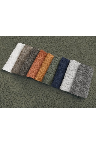 Pouf Montaigne - Vert - En tissu bouclette