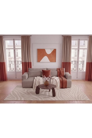 Canapé Twiny - Taupe - 3 places - Toucher doux