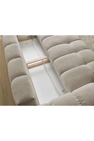 Canapé convertible Everest - Taupe - 3 places - En tissu chiné