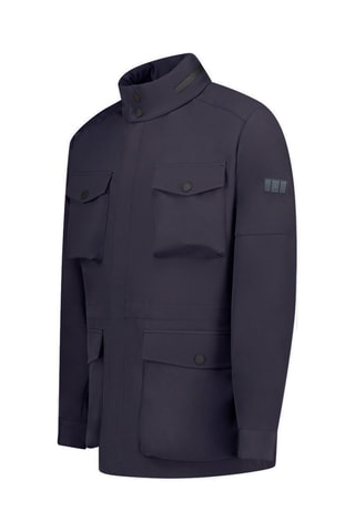 Parka - Bleu et noir