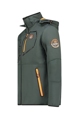 Jasje met Capuchon Softshell Royauteak - Donkergrijs en oranje