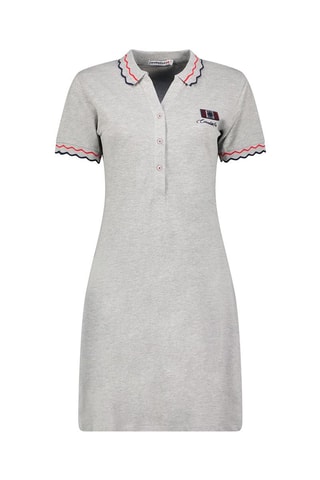 Robe polo - Gris, bleu et rouge