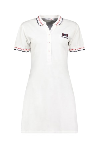 Polo-jurk Jamaleak - Wit, rood en blauw
