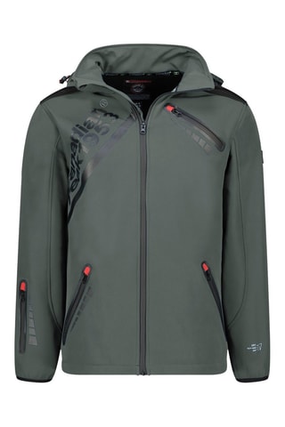 Jasje met Capuchon Softshell Twopaceak - Donkergrijs
