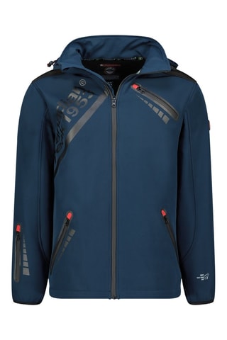 Jasje met Capuchon Softshell Twopaceak - Marineblauw