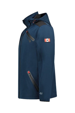 Jasje met Capuchon Softshell Twopaceak - Marineblauw