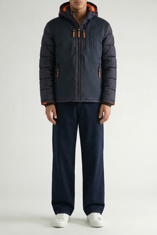 Gewatteerde Jas met Capuchon Beachana - Marineblauw
