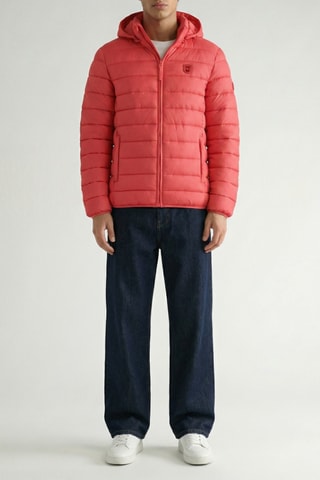 Gewatteerde Jas met Capuchon Amitalana - Rood