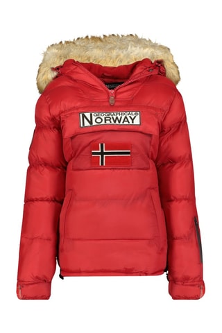 Gewatteerde Jas met Capuchon - Rood