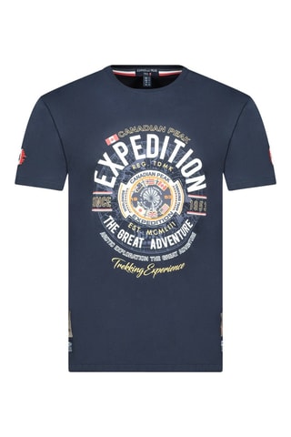 T-shirt Jaldemareak - Blanc et bleu