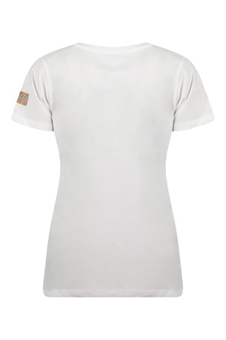 T-shirt Jolileak - Geel, wit en zwart