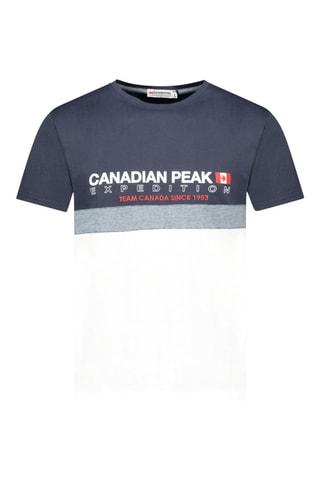 T-shirt Jdoubleak - Wit, blauw en grijs