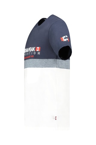 T-shirt Jdoubleak - Wit, blauw en grijs