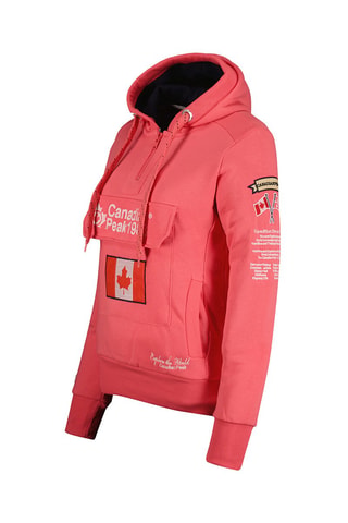 Sweat à capuche Gyrelle - Corail