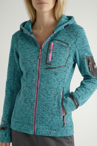 Sweat à capuche Telectrana - Turquoise chiné