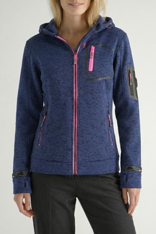 Sweat à capuche Telectrana - Bleu marine chiné