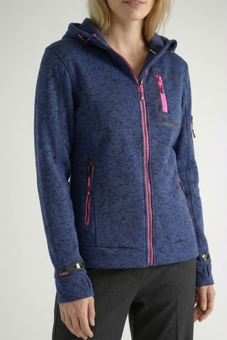 Sweat à capuche Telectrana - Bleu marine chiné