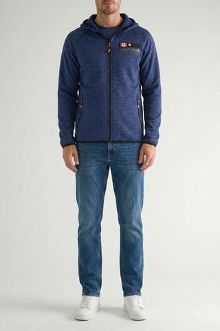 Sweat polaire à capuche Tiparniana - Bleu marine