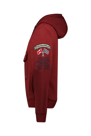 Sweater met Capuchon Galapagos - Bordeauxrood