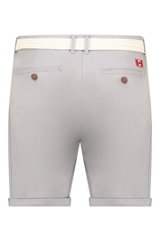 Bermuda Chino Plageak - Wit, rood en grijs