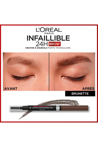 Crayon pour sourcils Infaillible Brow 24h - N°3 Dark Brunette - 1 ml