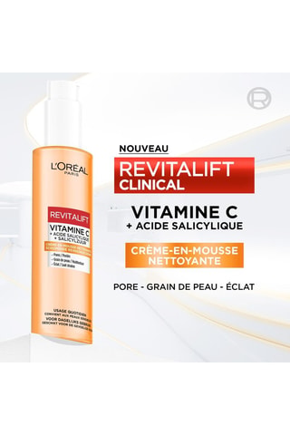 Crema espumosa limpiadora con vitamina C Revitalift - Piel sensible - 150 ml