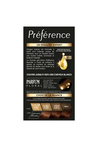 Coloration cheveux Préférence - 5.25 marron châtain glacé