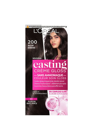 Haarkleuring crème gloss Casting - 200 zwart ebben
