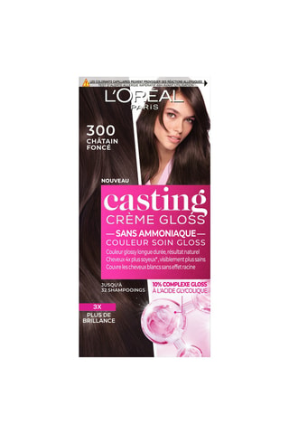 Coloration cheveux crème gloss Casting - 300 châtain foncé