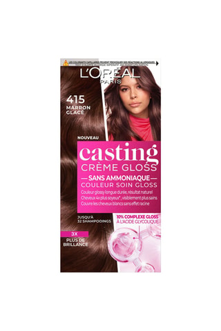 Coloration cheveux crème gloss Casting - 415 marron glacé