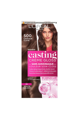Coloration cheveux crème gloss Casting - 500 châtain clair