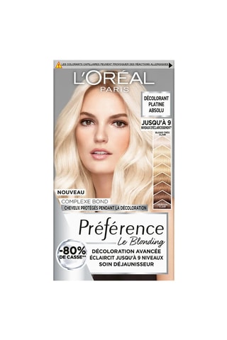 Décoloration cheveux Préférence - Platine absolu