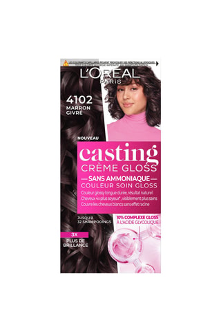 Coloration cheveux crème gloss - 4102 marron givré