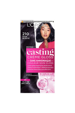 Coloration cheveux crème gloss - 210 Noir bleuté