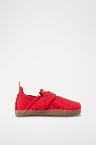 Chaussons en feutre de laine Zermatt - Rouge