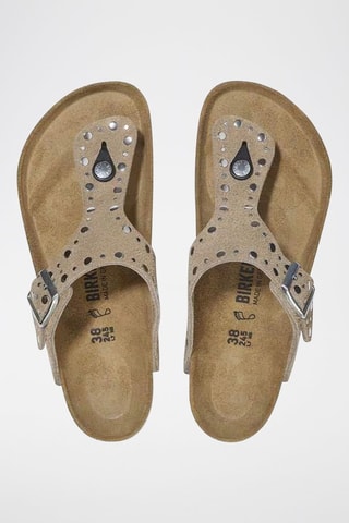 Mules en velours - Beige