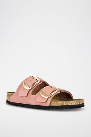 Mules en nubuck Arizona Vieux rose