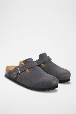 Sabots en nubuck Boston - Gris foncé