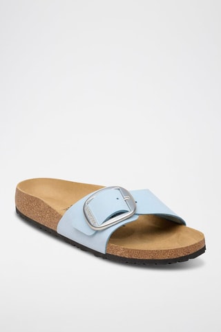 Mules en cuir - Bleu clair