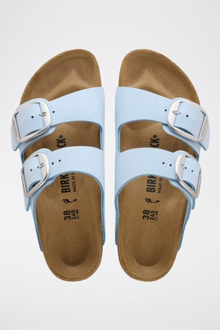 Mules en cuir - Bleu clair