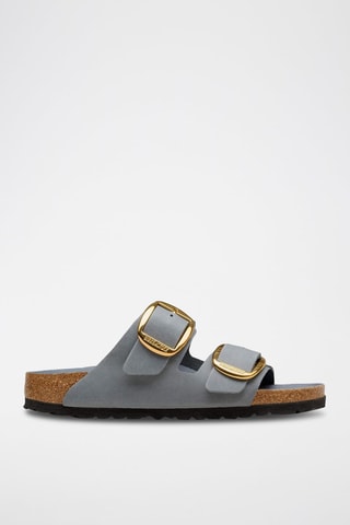 Mules en cuir - Gris