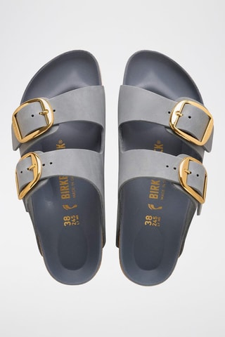 Mules en cuir - Gris