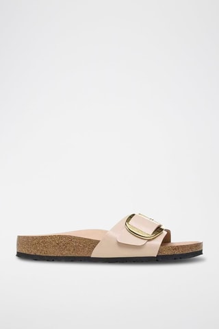 Mules vernies en cuir - Beige