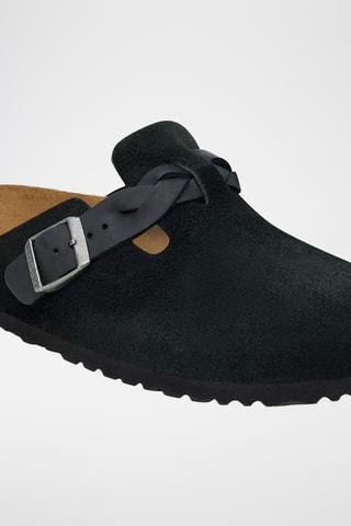 Sabots en nubuck Boston - Noir