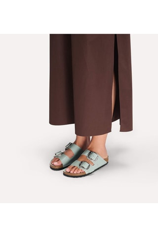 Mules en cuir Arizona - Vert clair
