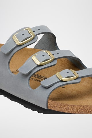 Mules en cuir Florida - Gris