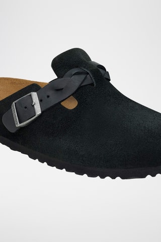 Sabots en nubuck Boston - Noir