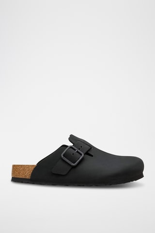Sabots en nubuck Boston - Noir